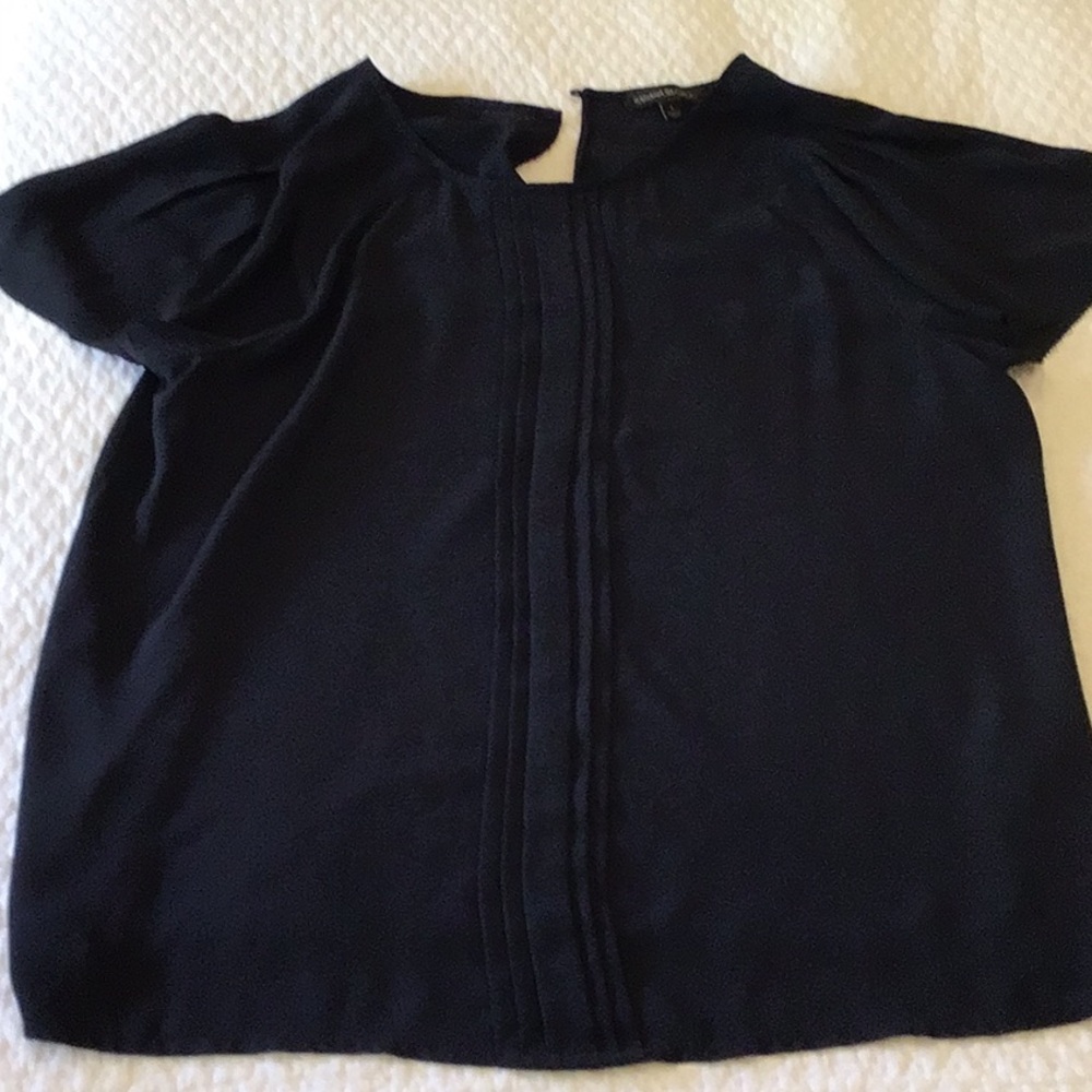 Stylish navy Women's Top size large